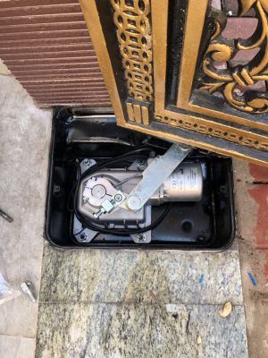 motor bản lề sàn tự động