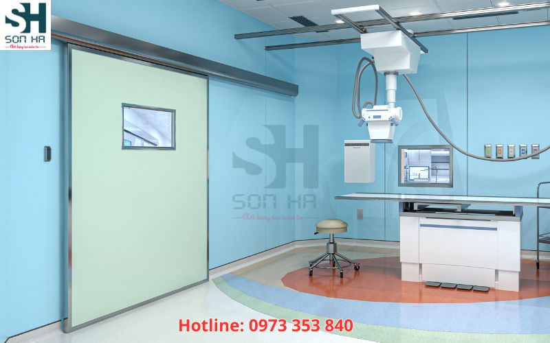 Cửa tự động phòng X-quang được thiết kế riêng biệt